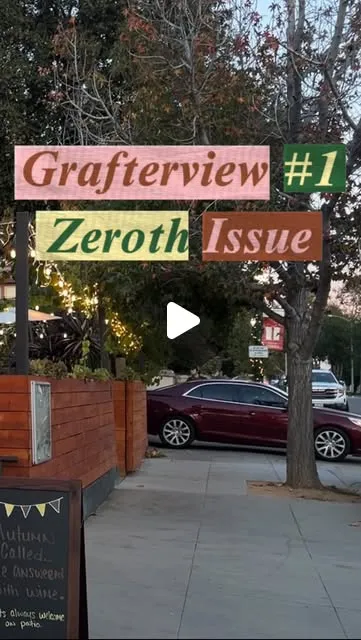 A video thumbnail with an outdoor, urban setting and the title "Grafterview #1: Zeroth Issue"